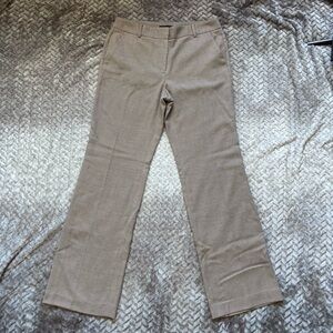 Talbots Heritage brown micro dot linen blend Trouser Pants size 6
